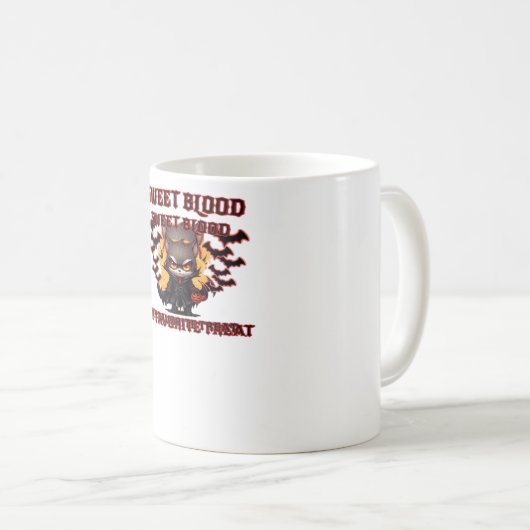 バ怒ンパイア猫クレイブハロウィーンの血 コーヒーマグカップ (正面右)