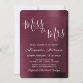 バ恋しく思ーグンディ夫人のブライダルシャワー 招待状 (正面)