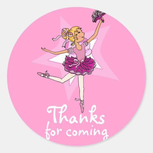 バ感謝していラ来リナ女子バースデーシール ラウンドシール (正面)