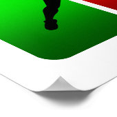 バ数々のドミントンの紋章 ポスター (角)