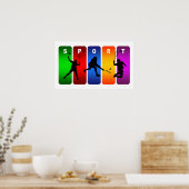 バ数々のドミントンの紋章 ポスター (キッチン)