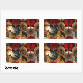 バ日本のンブレラ日本のスタイル 長方形シール (シート)