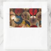 バ日本のンブレラ日本のスタイル 長方形シール (バッグ)