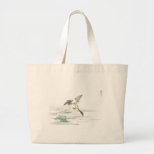 バ日本の絵画ードコットントートバッグ ラージトートバッグ