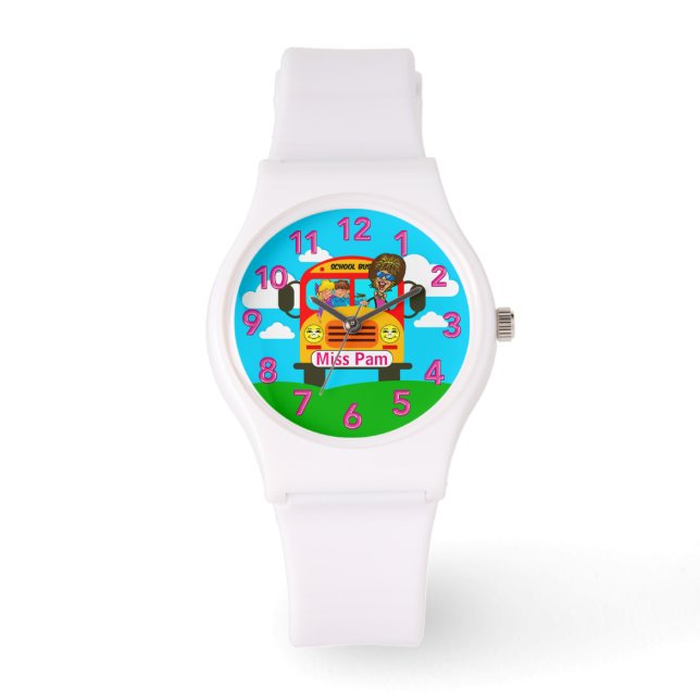 バ最高のススの運転手が女パーソナライズされたの時計をプレゼント 腕時計 (正面)