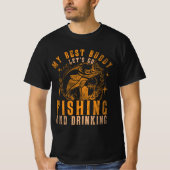 バ最高のディ魚釣り&ドリンクバー Tシャツ (正面)
