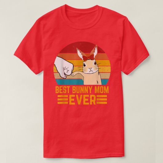 バ最高のニーの母なるウサギ Tシャツ (デザイン正面)