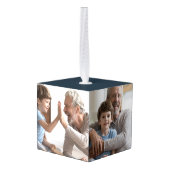 バ最高のバ・エバー写真 キューブオーナメント (裏面アングル)