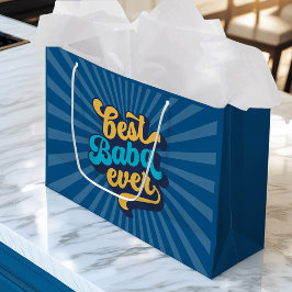 バ最高のバ・エバー父の日 ラージペーパーバッグ