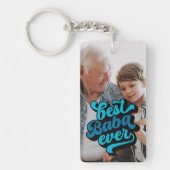 バ最高のバ・エバー |グランドパ写真 キーホルダー (正面)