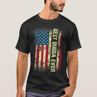バ最高のバ・エバー・ヴィンテージアメリカ国旗の贈り物 Tシャツ