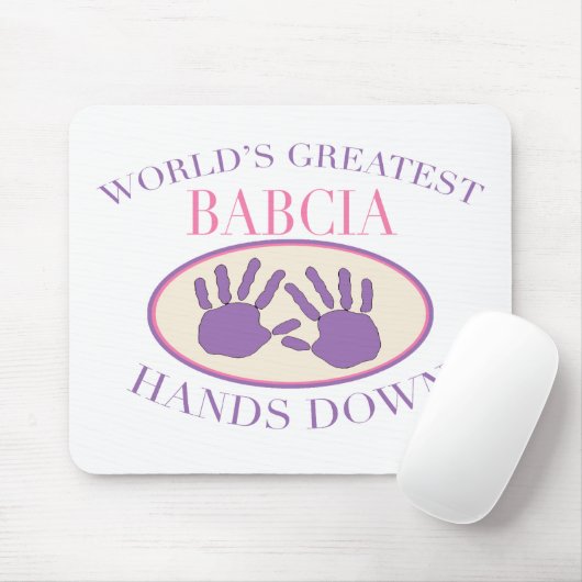 バ最高のブシアがTシャツを下ろす マウスパッド (マウス)