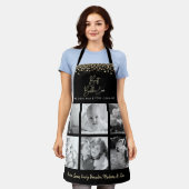 バ最高のブビーエバーキッチンシェフ金ゴールド6 Photo Collage エプロン (着用した状態)