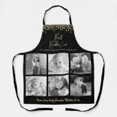バ最高のブビーエバーキッチンシェフ金ゴールド6 Photo Collage エプロン (正面)