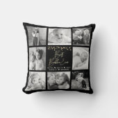 バ最高のブビーエバー金ゴールドグリッター8フォトコラージシック クッション (正面)