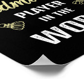 バ最高のミントンの選手が世界バドミントンおもしろいに ポスター (角)