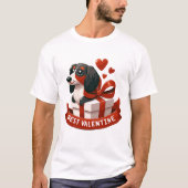 バ最高のレンタインデッ包まれたシュント – 恋Tシャツ Tシャツ (正面)