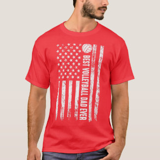 バ最高のレーボーパパのアメリカ国旗 Tシャツ