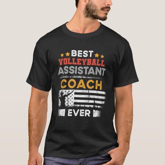 バ最高のレーボールアシスタントコーチEver Assistant Coa Tシャツ (正面)
