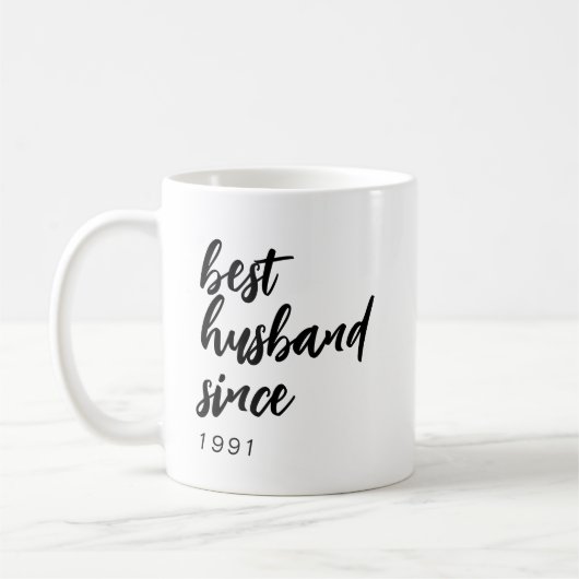 バ最高のンタの日の結婚記念日 コーヒーマグカップ (左)