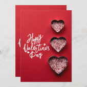 バ最高のンタインのカードの挨拶Wish Love シーズンカード (正面/裏面)