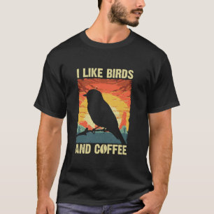 バ最高のードアート女子男性へ野鳥観察おたくバーダービ Tシャツ