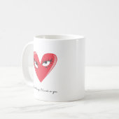 バ気のあるそぶりをしたレンタインデーコーヒーマグ コーヒーマグカップ (正面左)
