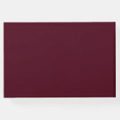 バ王室のルガンディ・マルサラ結婚フローラ ゲストブック (裏面)