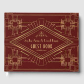 バ王室のルグンディ結婚金ゴールド素晴らしズ ゲストブック (正面)