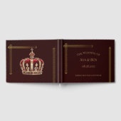 バ王室のー結婚グンディ金ゴールド ゲストブック (全面)