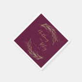 バ王室の結婚グンディと金の紙のナプキン スタンダードカクテルナプキン (角)