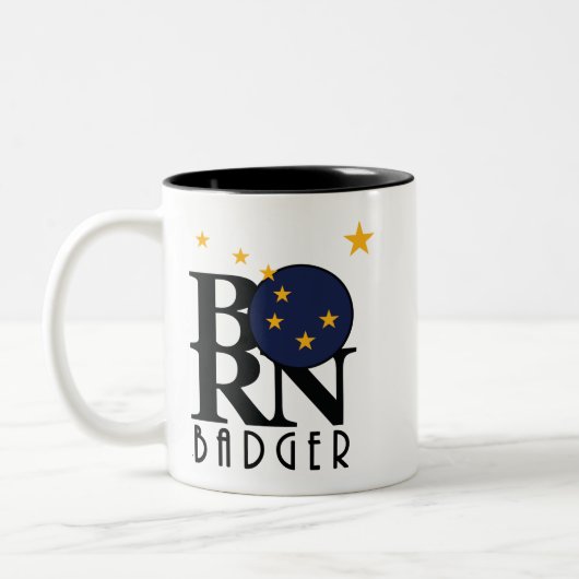 バ生まれゲアラスカ11oz ツートーンマグカップ (左)