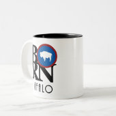 バ生まれファロ11oz ツートーンマグカップ (正面左)