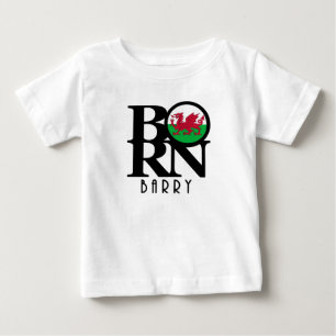 バ生まれリ・ウェールズ ベビーTシャツ
