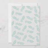 バ男女兼用素朴お洒落ニー赤ちゃんシャワー 招待状 (裏面)