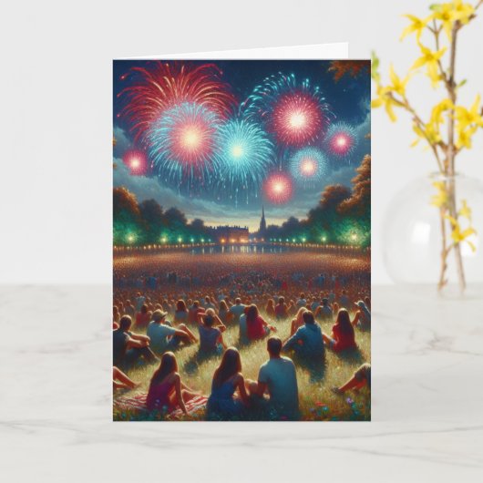 バ祝ンの7月4日だ! カード (黄色い花)