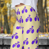 バ素晴らしニラホワイトウォメンズサイクリングパターン レギンス