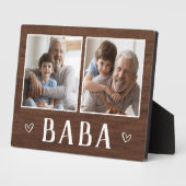 バ素朴バおじいちゃん フォトプラーク (側面)