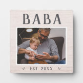 バ素朴バパーソナライズされた・グランドパ写真 フォトプラーク (正面)