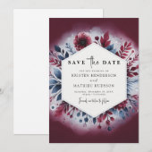 バ素朴ミニマルル結婚グンディ セーブザデート (正面/裏面)