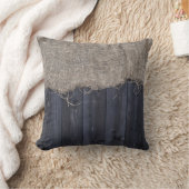 バ素朴ラップとバーンウッドパターン クッション (ブランケット)