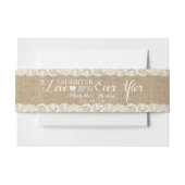 バ素朴ラップとレース | Mergeever After 招待状ベリーバンド (正面例)