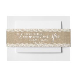 バ素朴ラップとレース | Mergeever After 招待状ベリーバンド