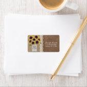 バ素朴ラップひまわりカントリーメイソンジャー結婚ズ ラベル (インサイチュ)