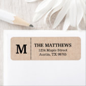 バ素朴ラップカスタムモノグラム ラベル (インサイチュ)