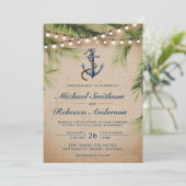 バ素朴ラップトロピカルパ葉ームいかり結婚ズ 招待状 (スタンド正面)