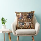 バ素朴ラップフェイク4フォトコラージュホース クッション (椅子)