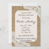 バ素朴ラップ&レースバラ60th誕生日Invite 招待状 (裏面)