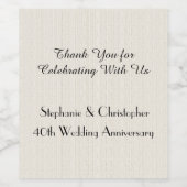 バ素朴ラフェイクップ記念日パーティー ワインラベル (シングルラベル)