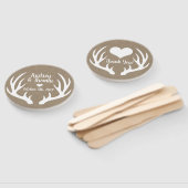 バ素朴ラフェイクップ&ホワイトディアアントラー結婚ズ ハンドファン (組立なし)